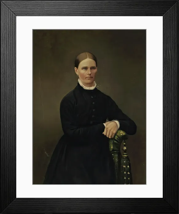 Framed Print : Portrait of mother Johanna Bergman, 1864-1867. Creator: Waldemar Bergman Framed Print : Portrait of mother Johanna Bergman, 1864-1867. Creator: Waldemar Bergman