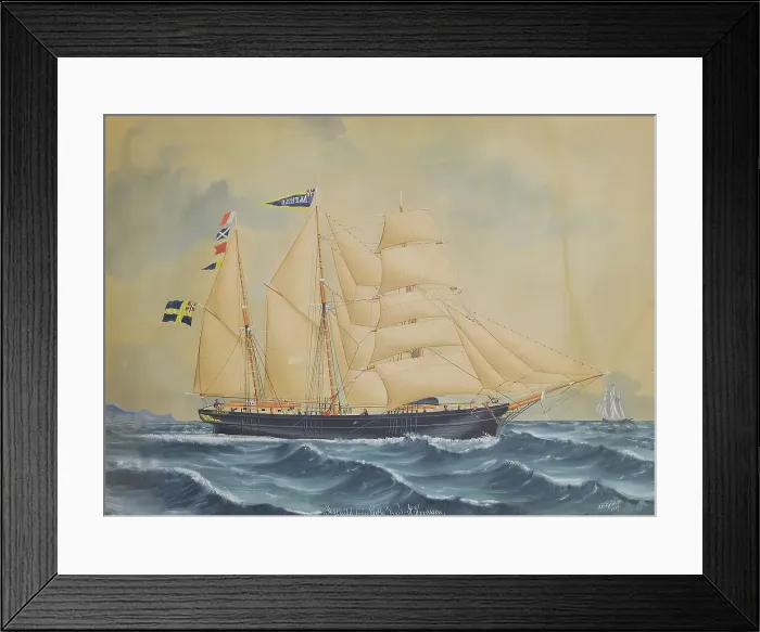 Framed Print : Alfhild of Gavle, 1889. Creator: Lars Petter Sjostrom Framed Print : Alfhild of Gavle, 1889. Creator: Lars Petter Sjostrom