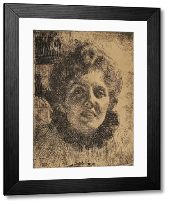 Framed Print : Aurore Oxenstierna-Klintberg, 1909. Creator: Anders Leonard Zorn Framed Print : Aurore Oxenstierna-Klintberg, 1909. Creator: Anders Leonard Zorn