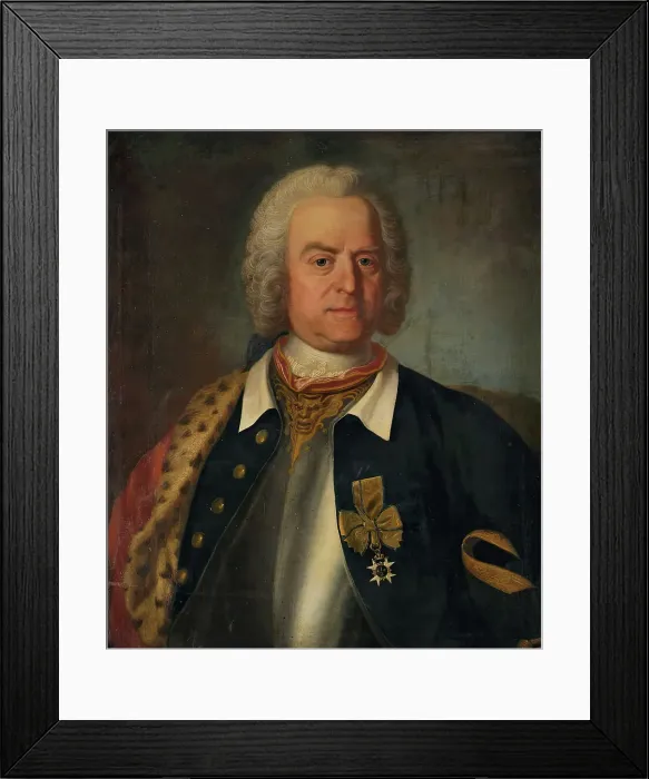 Framed Print : George Reinhold Palmstruch, 1753. Creator: Johan Joachim Streng Framed Print : George Reinhold Palmstruch, 1753. Creator: Johan Joachim Streng