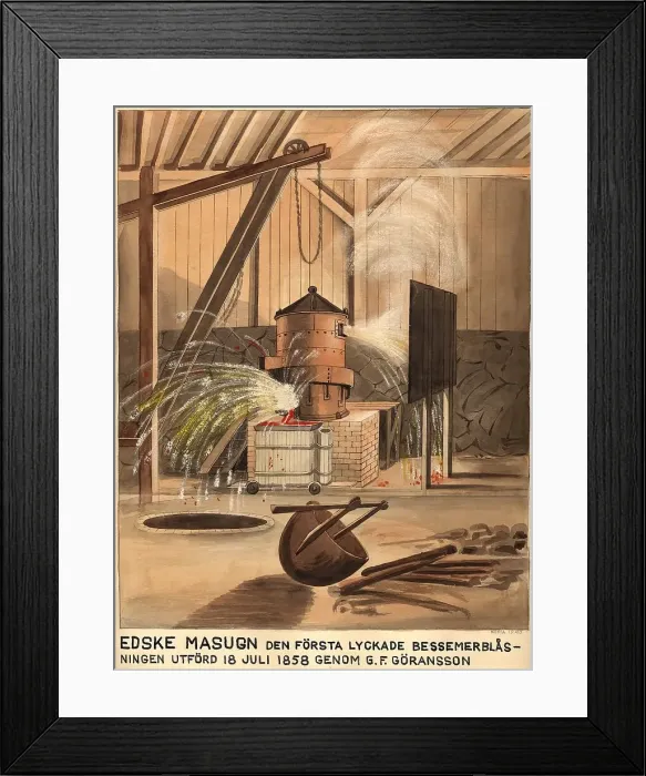 Framed Print : Edske blast furnace, 1940. Creator: Unknown Framed Print : Edske blast furnace, 1940. Creator: Unknown