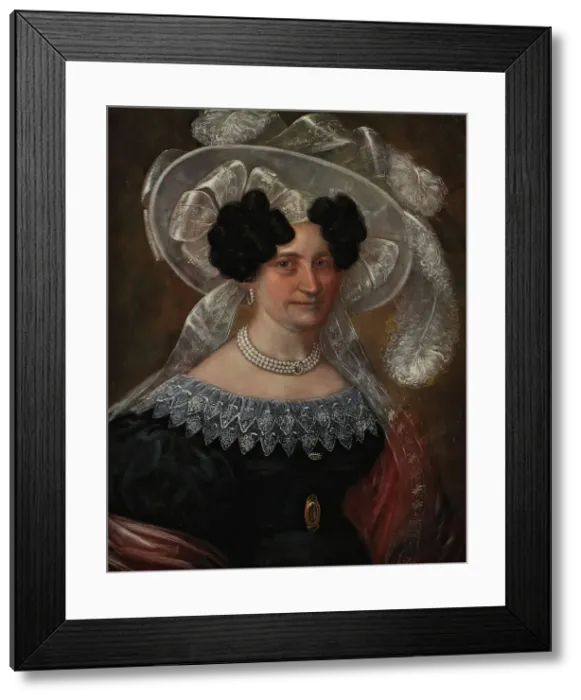 Framed Print : Portrait of B.C. Rettig, b. Jaderholm, (c1820s). Creator: Carl Peter Lehmann Framed Print : Portrait of B.C. Rettig, b. Jaderholm, (c1820s). Creator: Carl Peter Lehmann