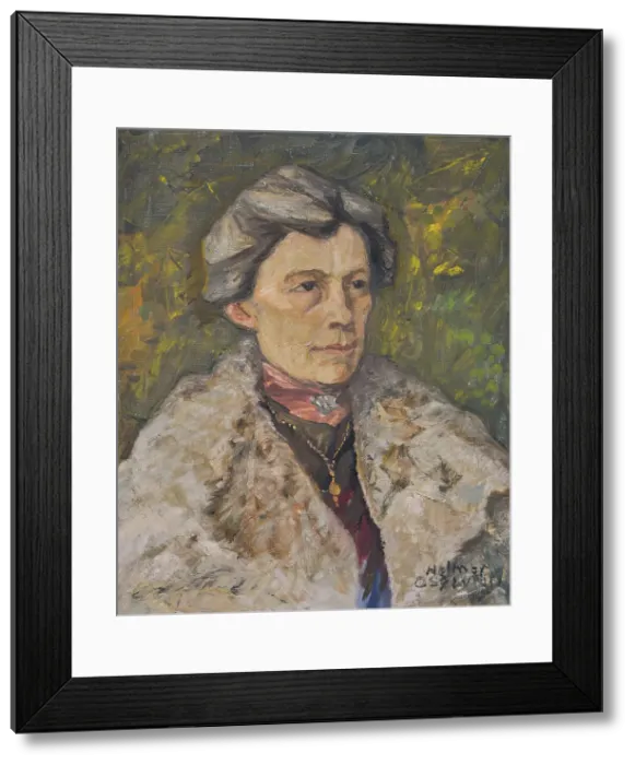 Framed Print : Miss Augusta Rettig, 1906. Creator: Helmer Osslund Framed Print : Miss Augusta Rettig, 1906. Creator: Helmer Osslund