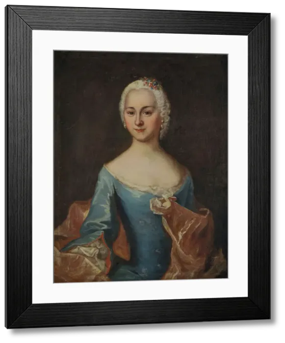 Framed Print : Maria Eleonora Wulf, 1749. Creator: Carl Fredrik von Coln Framed Print : Maria Eleonora Wulf, 1749. Creator: Carl Fredrik von Coln