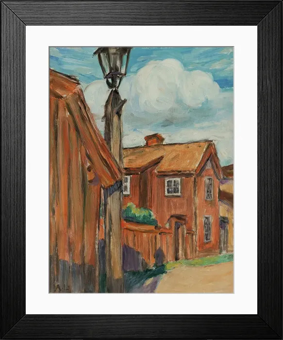 Framed Print : Pilot Edvin Johansson's farm, 1900. Creator: Abbe Lundgren Framed Print : Pilot Edvin Johansson's farm, 1900. Creator: Abbe Lundgren