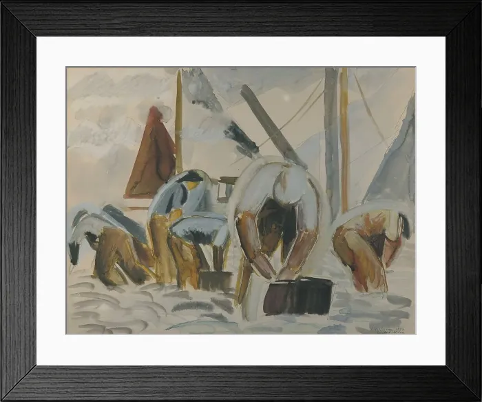 Framed Print : Lofoten fishermen, 1934. Creator: Ewald Dahlskog Framed Print : Lofoten fishermen, 1934. Creator: Ewald Dahlskog