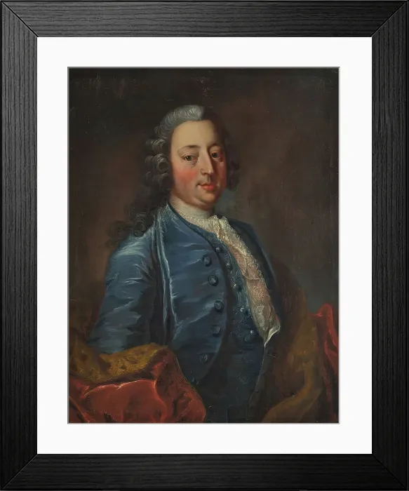 Framed Print : Peter Ennes, 1749. Creator: Carl Fredrik von Coln Framed Print : Peter Ennes, 1749. Creator: Carl Fredrik von Coln