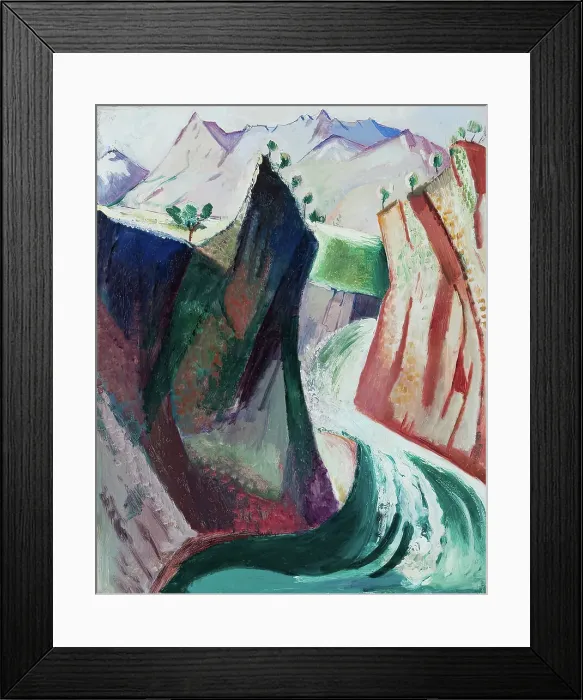 Framed Print : Fjallforsen, 1913. Creator: Leander Engstrom Framed Print : Fjallforsen, 1913. Creator: Leander Engstrom