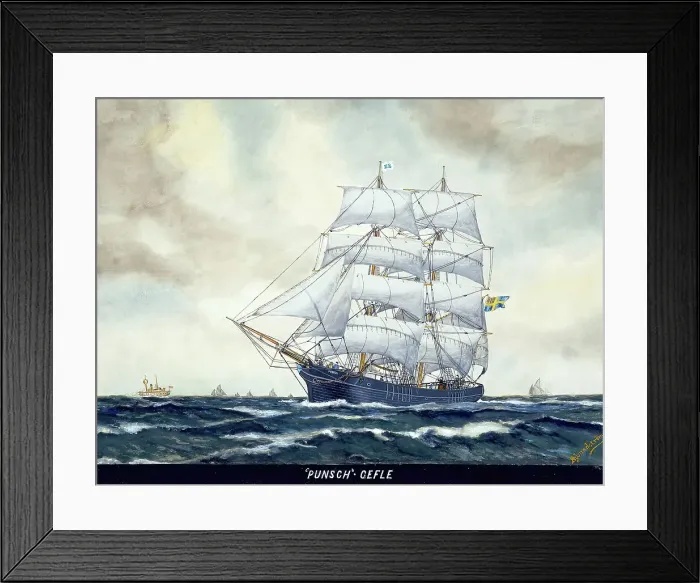 Framed Print : Brig Punch, (c1860s). Creator: B Lundstrom Framed Print : Brig Punch, (c1860s). Creator: B Lundstrom