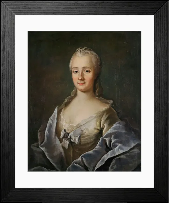 Framed Print : Female portrait, (c1770s). Creator: Per Krafft the Elder Framed Print : Female portrait, (c1770s). Creator: Per Krafft the Elder