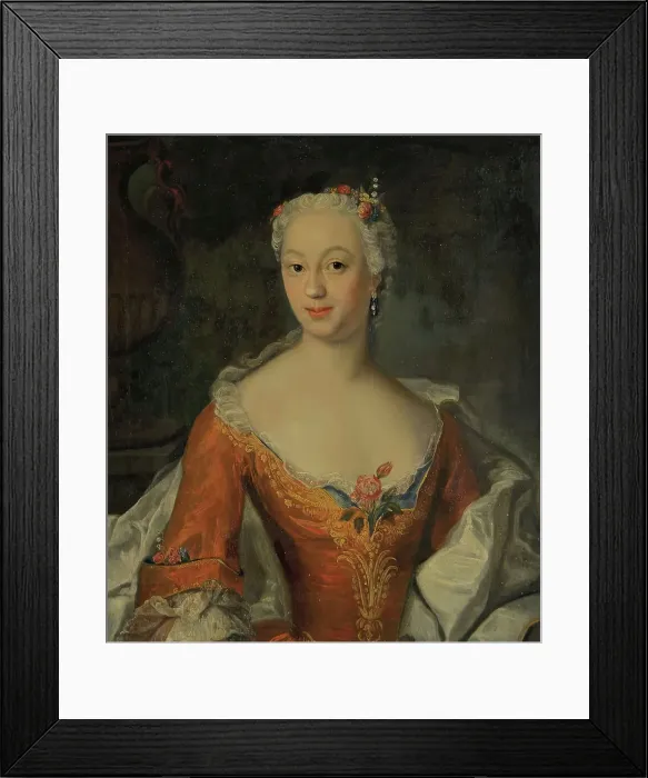 Framed Print : Female portrait, (c1750s). Creator: Johan Horner Framed Print : Female portrait, (c1750s). Creator: Johan Horner