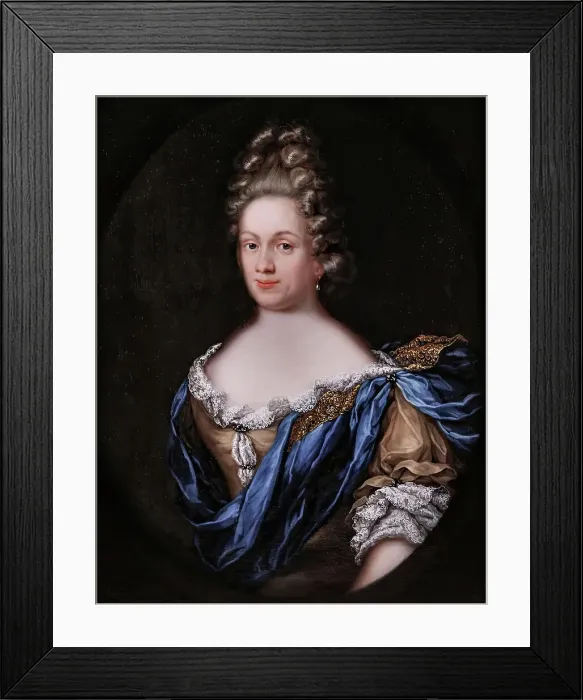 Framed Print : Countess Eva Bielke, (c1700s). Creator: Martin Mytens the elder