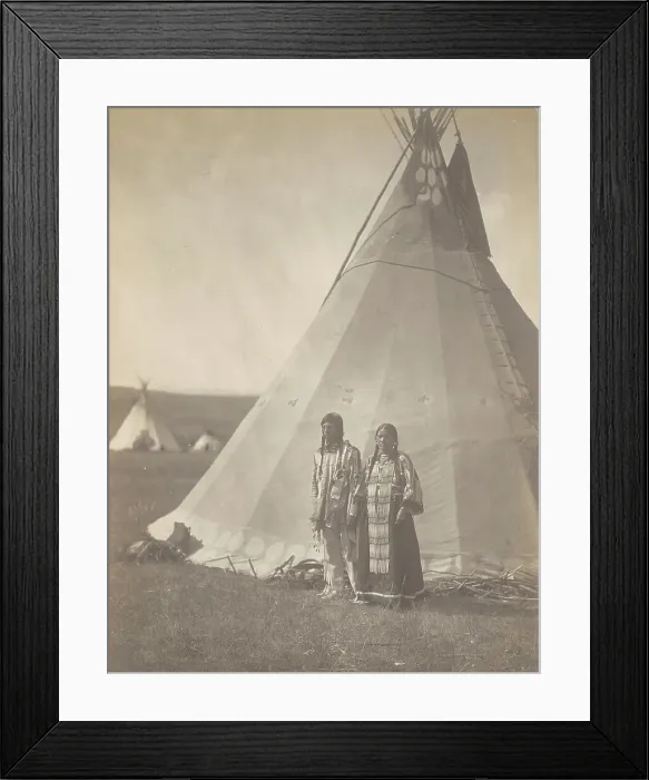 Framed Print : Aims Back, 1910. Creator: Edward Sheriff Curtis Framed Print : Aims Back, 1910. Creator: Edward Sheriff Curtis