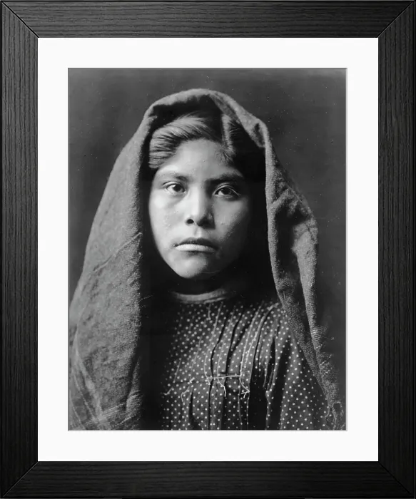 Framed Print : Czele Marie (School girl), c1907. Creator: Edward Sheriff Curtis Framed Print : Czele Marie (School girl), c1907. Creator: Edward Sheriff Curtis