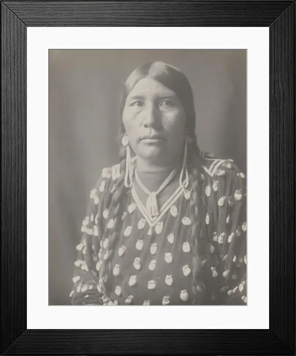 Framed Print : Her Horse Kills, 1908. Creator: Edward Sheriff Curtis Framed Print : Her Horse Kills, 1908. Creator: Edward Sheriff Curtis