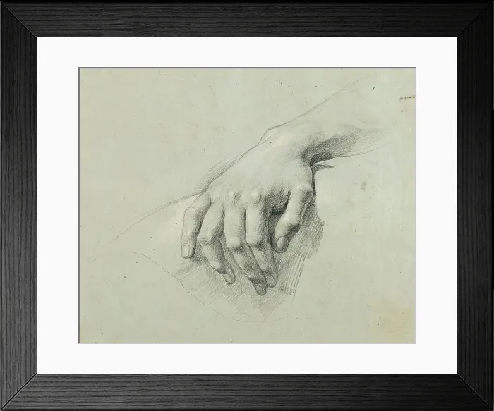 Framed Print : Hand study for Arindal and Daura, around 1820 / 1855. Creator: Johann Peter Krafft. Hand study for Arindal and Daura, around 1820 / 1855. Creator: Johann Peter Krafft Framed Print : Hand study for Arindal and Daura, around 1820 / 1855. Creator: Johann Peter Krafft. Hand study for Arindal and Daura, around 1820 / 1855. Creator: Johann Peter Krafft