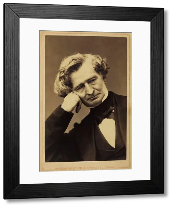 Framed Print : Portrait of Hector Berlioz (1803-1869). Creator: Photo studio Martinet Framed Print : Portrait of Hector Berlioz (1803-1869). Creator: Photo studio Martinet