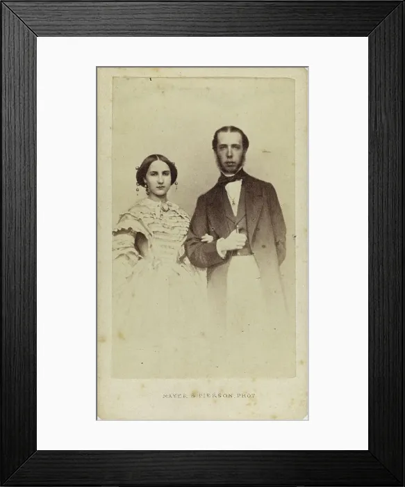 Framed Print : Portrait of Charlotte and Maximilian I of Mexico, 1857. Creator: Photo studio Mayer & Pierson. Portrait of Charlotte and Maximilian I of Mexico, 1857. Creator: Photo studio Mayer & Pierson Framed Print : Portrait of Charlotte and Maximilian I of Mexico, 1857. Creator: Photo studio Mayer & Pierson. Portrait of Charlotte and Maximilian I of Mexico, 1857. Creator: Photo studio Mayer & Pierson