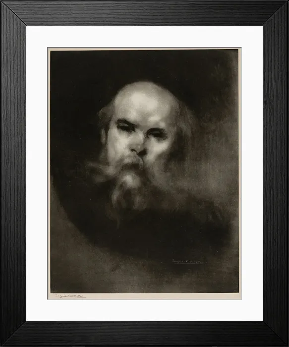Framed Print : Portrait of Paul Verlaine, 1896. Creator: Eugene Carriere Framed Print : Portrait of Paul Verlaine, 1896. Creator: Eugene Carriere