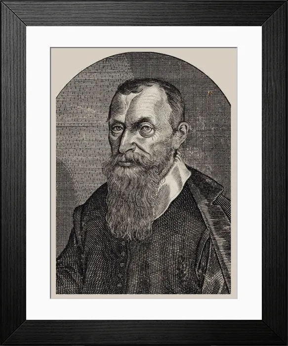 Framed Print : Portrait of the composer Adam Gumpelzhaimer (1559-1625). Creator: Kilian, Lucas (1579-1637) Framed Print : Portrait of the composer Adam Gumpelzhaimer (1559-1625). Creator: Kilian, Lucas (1579-1637)
