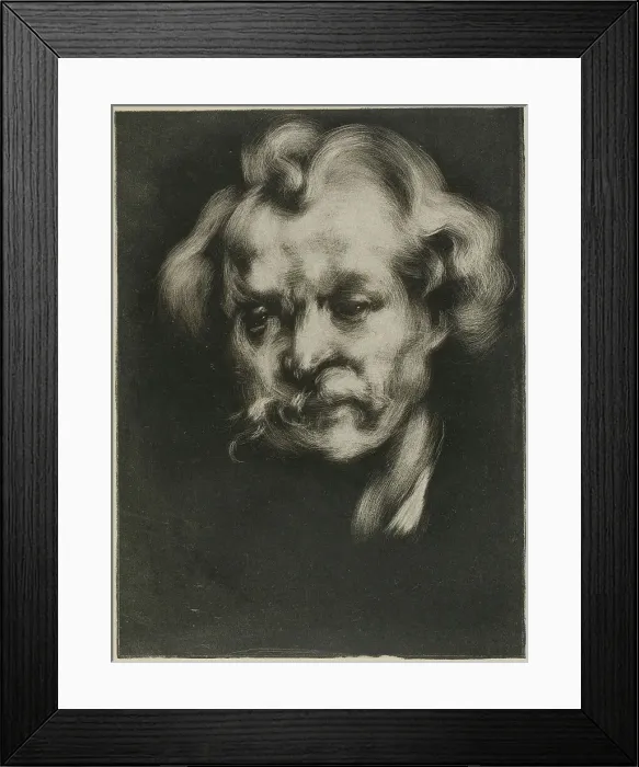Framed Print : Portrait of Jean Dolent, 1898. Creator: Eugene Carriere Framed Print : Portrait of Jean Dolent, 1898. Creator: Eugene Carriere