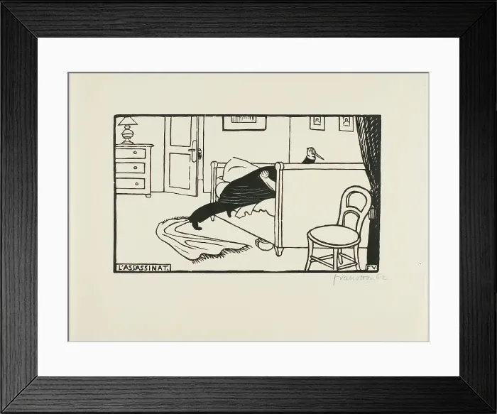 Framed Print : Murderer, 1893. Creator: Félix Vallotton Framed Print : Murderer, 1893. Creator: Félix Vallotton