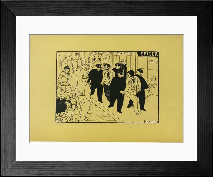 Framed Print : Off to the Jug, 1893, published 1894. Creator: Félix Vallotton Framed Print : Off to the Jug, 1893, published 1894. Creator: Félix Vallotton