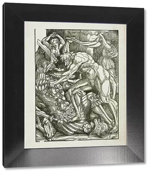 The Labors of Hercules: Hercules and Cacus, c. 1528. Creator: Gabriel Salmon