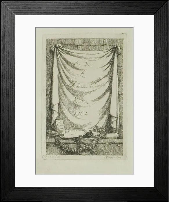 Framed Print : Plate from, Nella Venuta, 1764. Creator: Franz Edmund Weirotter Framed Print : Plate from, Nella Venuta, 1764. Creator: Franz Edmund Weirotter