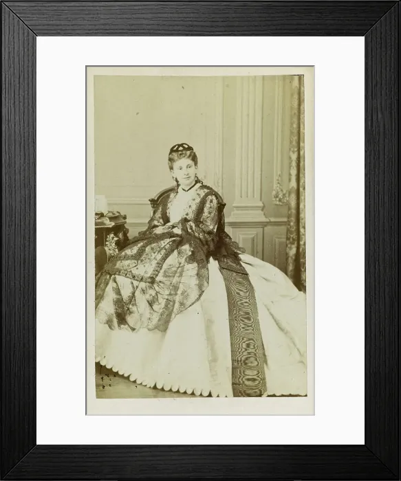 Framed Print : Duchess Sofia de Morny (1838-1896), née Countess Trubetskaya, 1860s. Creator: Anonymous Framed Print : Duchess Sofia de Morny (1838-1896), née Countess Trubetskaya, 1860s. Creator: Anonymous