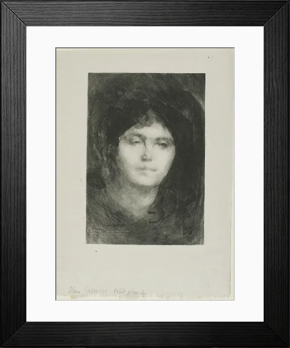 Framed Print : Madame Eugène Carrière, 1893. Creator: Eugene Carriere Framed Print : Madame Eugène Carrière, 1893. Creator: Eugene Carriere