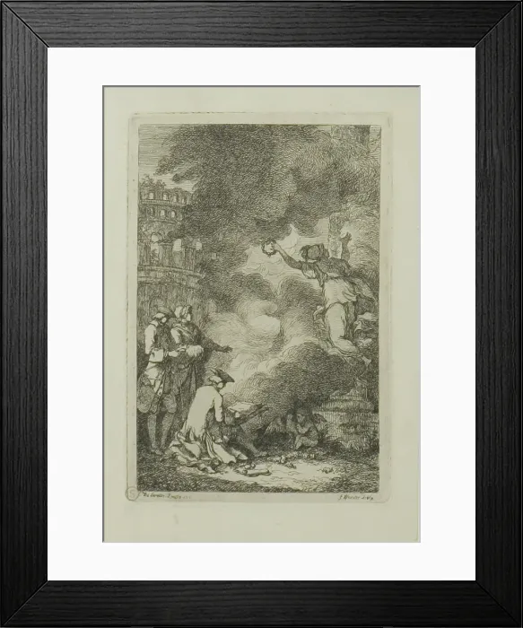 Framed Print : Plate from, Nella Venuta, 1764. Creator: Franz Edmund Weirotter Framed Print : Plate from, Nella Venuta, 1764. Creator: Franz Edmund Weirotter