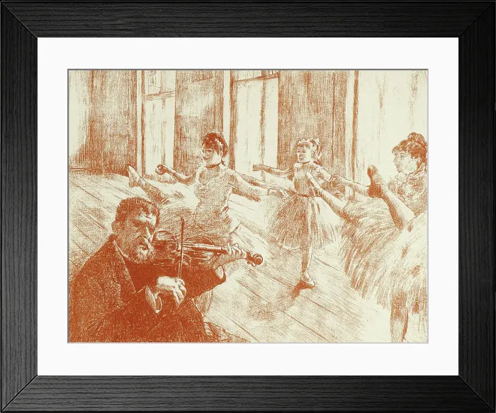 Framed Print : Ballet Class, 1889–90. Creator: Georges William Thornley Framed Print : Ballet Class, 1889–90. Creator: Georges William Thornley