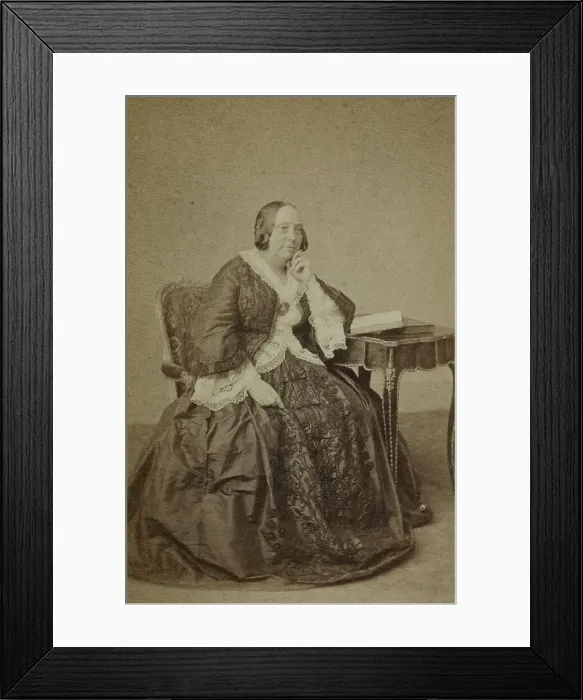 Framed Print : Portrait of the French writer Countess Dash (1804-1872), 1872. Creator: Franck (François Gobinet de Villechole) (1816-1906) Framed Print : Portrait of the French writer Countess Dash (1804-1872), 1872. Creator: Franck (François Gobinet de Villechole) (1816-1906)