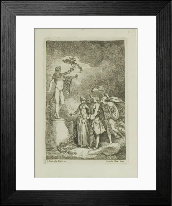 Framed Print : Plate from, Nella Venuta, 1764. Creator: Franz Edmund Weirotter Framed Print : Plate from, Nella Venuta, 1764. Creator: Franz Edmund Weirotter