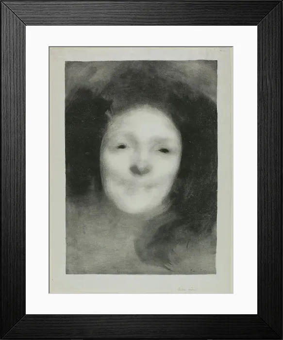 Framed Print : Elise Smiling, 1895. Creator: Eugene Carriere Framed Print : Elise Smiling, 1895. Creator: Eugene Carriere