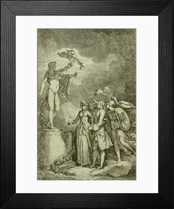 Framed Print : Plates 5-7, from Nella Venuta, 1764. Creator: Franz Edmund Weirotter Framed Print : Plates 5-7, from Nella Venuta, 1764. Creator: Franz Edmund Weirotter