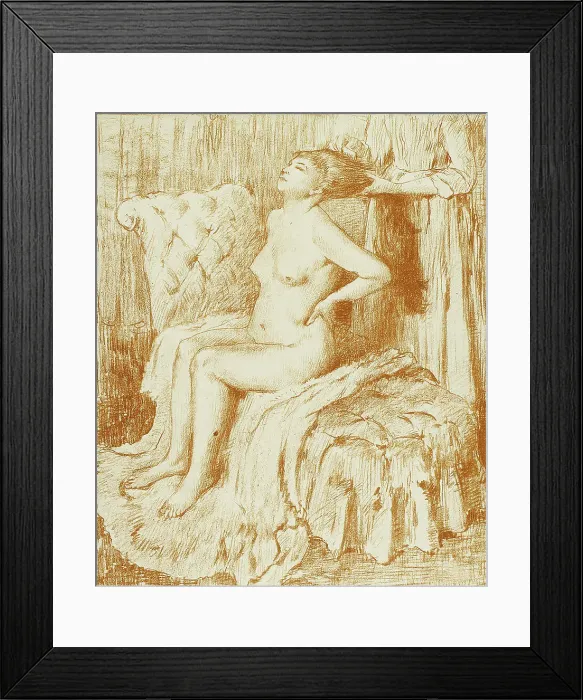 Framed Print : Dancer Dressing, 1889–90. Creator: Georges William Thornley Framed Print : Dancer Dressing, 1889–90. Creator: Georges William Thornley