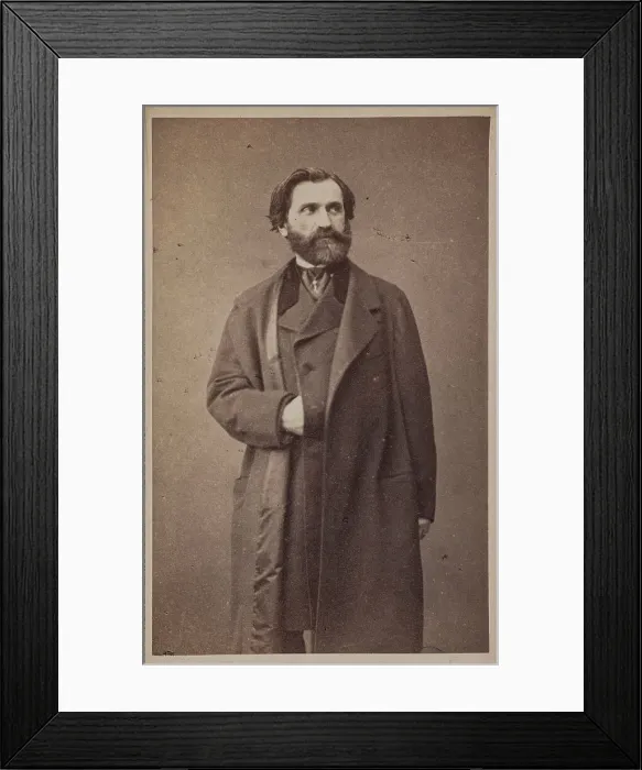 Framed Print : Portrait of the Composer Giuseppe Verdi (1813-1901). Creator: Photo studio Giraldon & Cie. Portrait of the Composer Giuseppe Verdi (1813-1901). Creator: Photo studio Giraldon & Cie Framed Print : Portrait of the Composer Giuseppe Verdi (1813-1901). Creator: Photo studio Giraldon & Cie. Portrait of the Composer Giuseppe Verdi (1813-1901). Creator: Photo studio Giraldon & Cie