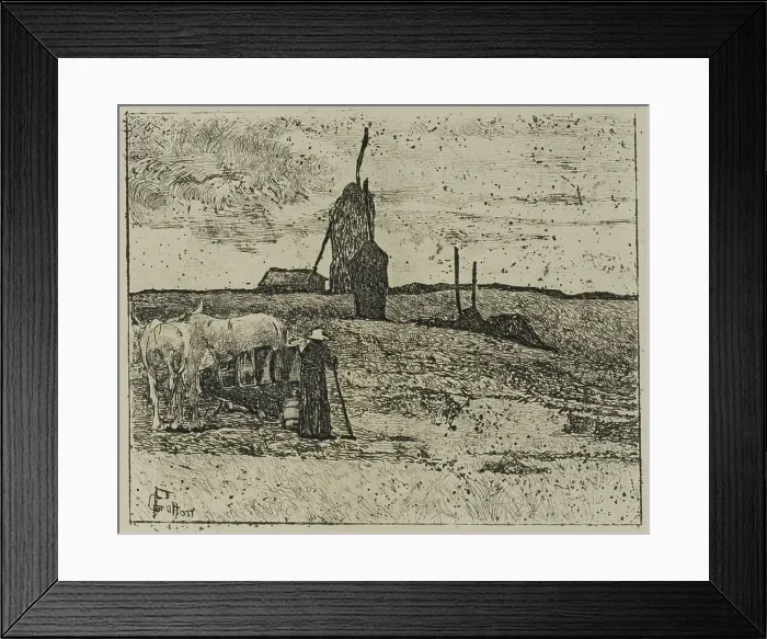 Framed Print : Maremma in Tuscany, n.d. Creator: Giovanni Fattori Framed Print : Maremma in Tuscany, n.d. Creator: Giovanni Fattori