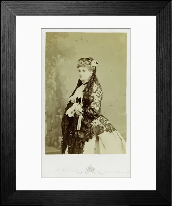 Framed Print : Duchess Sofia de Morny (1838-1896), née Countess Trubetskaya, 1860s. Creator: Le Jeune, Augustin Aimé Joseph (active 1865-1880) Framed Print : Duchess Sofia de Morny (1838-1896), née Countess Trubetskaya, 1860s. Creator: Le Jeune, Augustin Aimé Joseph (active 1865-1880)