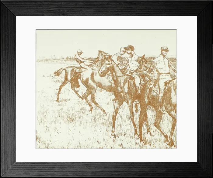 Framed Print : The Jockeys, 1889–90. Creator: Georges William Thornley Framed Print : The Jockeys, 1889–90. Creator: Georges William Thornley