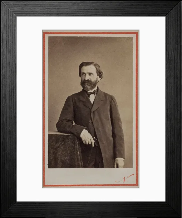 Framed Print : Portrait of the Composer Giuseppe Verdi (1813-1901). Creator: Photo studio Nadar Framed Print : Portrait of the Composer Giuseppe Verdi (1813-1901). Creator: Photo studio Nadar
