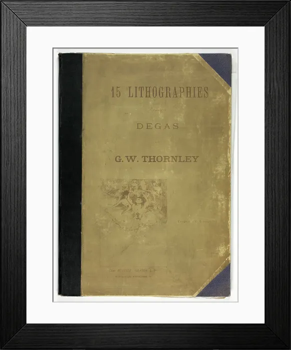 Framed Print : Thornley Portfolio Cover, 1889–90. Creator: Georges William Thornley Framed Print : Thornley Portfolio Cover, 1889–90. Creator: Georges William Thornley
