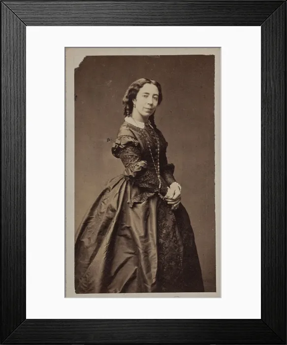 Framed Print : Portrait of the singer and composer Pauline Viardot (1821-1910). Creator: Petit, Pierre (1598-1677) Framed Print : Portrait of the singer and composer Pauline Viardot (1821-1910). Creator: Petit, Pierre (1598-1677)
