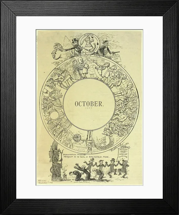 Framed Print : October, 1887. Creator: F. G. Atwood Framed Print : October, 1887. Creator: F. G. Atwood