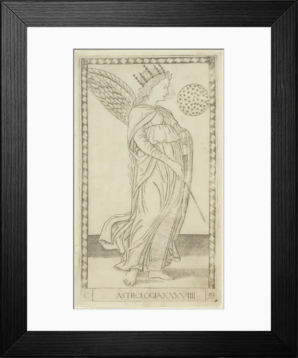 Framed Print : Astrology, plate 29 from Arts and Sciences, c.1465. Creator: Unknown Framed Print : Astrology, plate 29 from Arts and Sciences, c.1465. Creator: Unknown