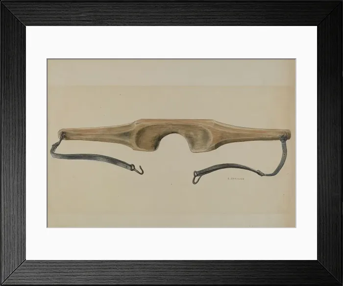 Framed Print : Economy Shoulder Yoke, c. 1937. Creator: Ralph Atkinson Framed Print : Economy Shoulder Yoke, c. 1937. Creator: Ralph Atkinson