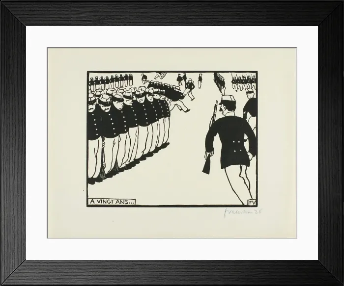 Framed Print : At the Age of Twenty... 1894. Creator: Félix Vallotton Framed Print : At the Age of Twenty... 1894. Creator: Félix Vallotton