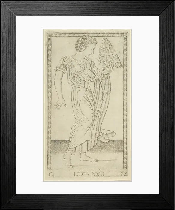Framed Print : Logic, plate 22 from Arts and Sciences, c.1465. Creator: Unknown Framed Print : Logic, plate 22 from Arts and Sciences, c.1465. Creator: Unknown